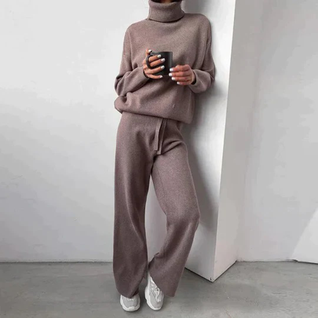 Lounge Set – 100% Premium Katoen Hoodie & Wide-Leg Broek