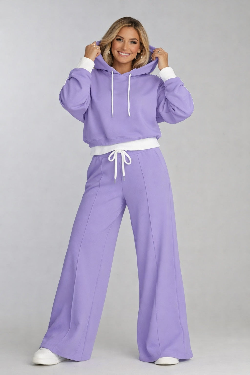 Lounge Set – Oversized Hoodie & Wide-Leg Broek