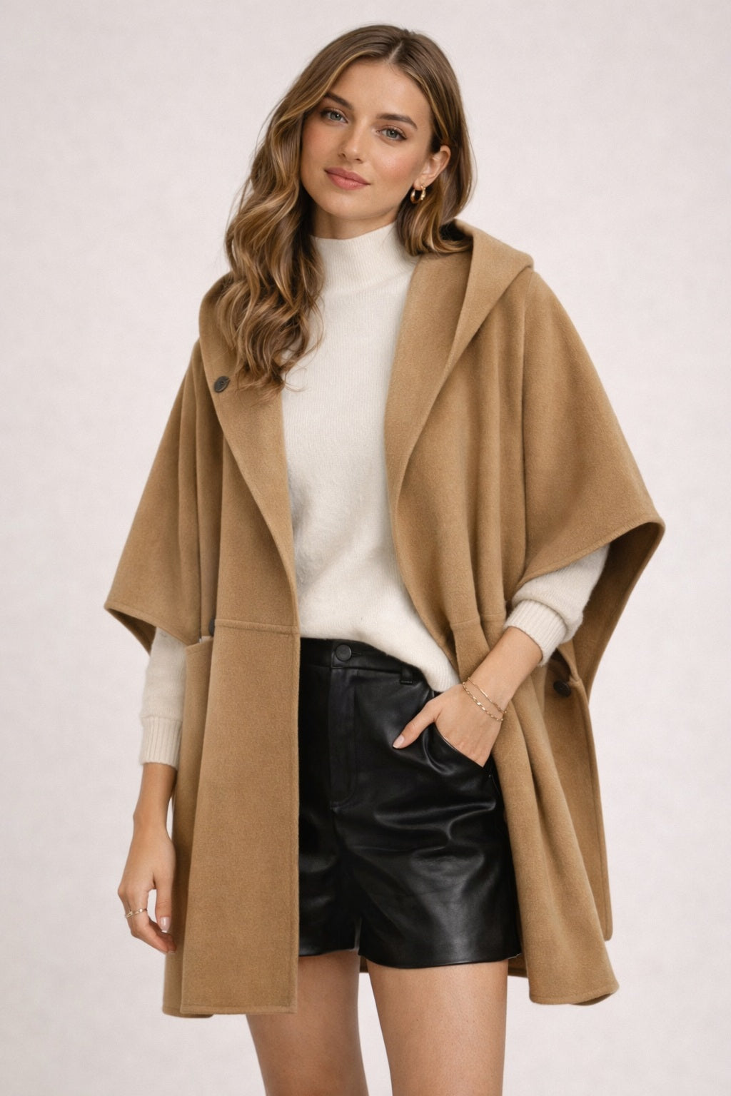 Hooded Cape Vest