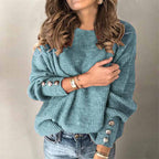 Knit Sweater – Losvallende Trui van Zachte Katoenmix