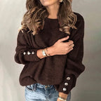 Knit Sweater – Losvallende Trui van Zachte Katoenmix