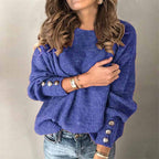 Knit Sweater – Losvallende Trui van Zachte Katoenmix