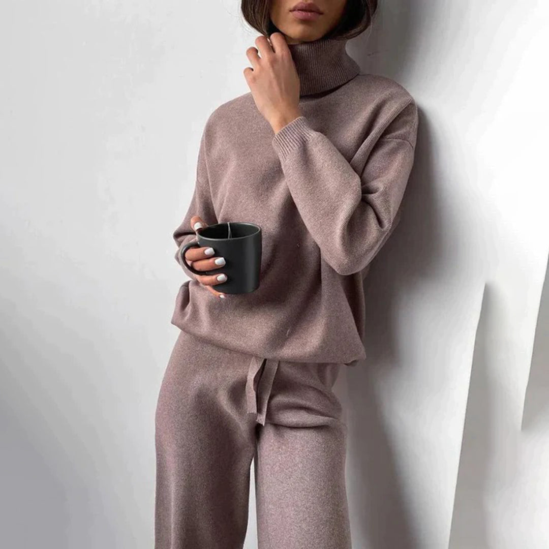Lounge Set – 100% Premium Katoen Hoodie & Wide-Leg Broek