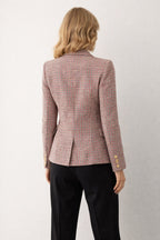 Camille Blazer Dubbelrijige pied-de-poule blazer