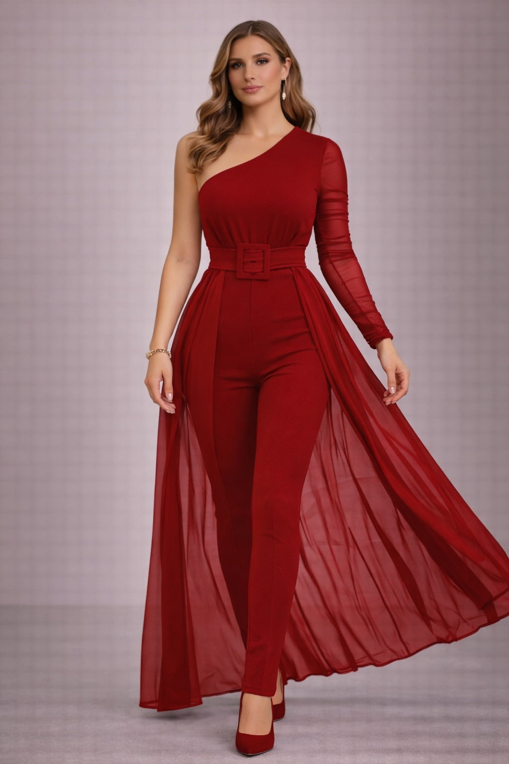 Elegante One-Shoulder Jumpsuit