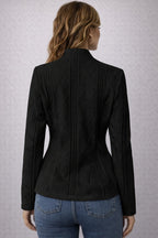 Elegante Structuur Blazer – Wit